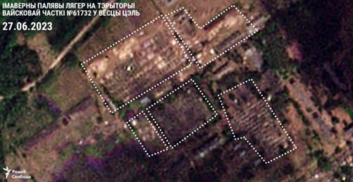 В білорусі будують наметовий табір для “вагнерівців” — супутникові фото