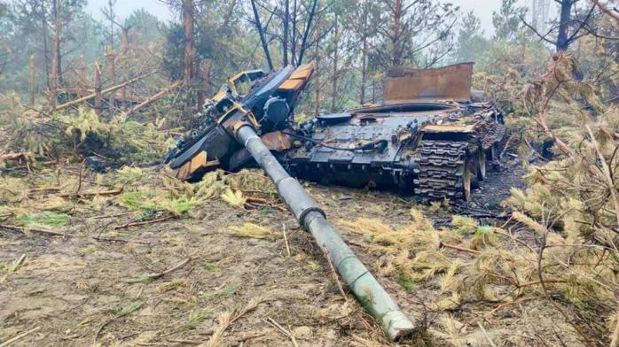 Уничтожение российского танка показал Залужный. Фото: