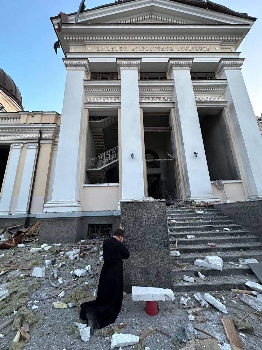 Руйнування в Одесі. Фото: Одеська єпархія УПЦ
