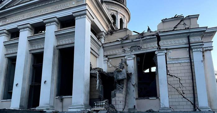 Разрушения в Одессе. Фото: Одесская епархия УПЦ