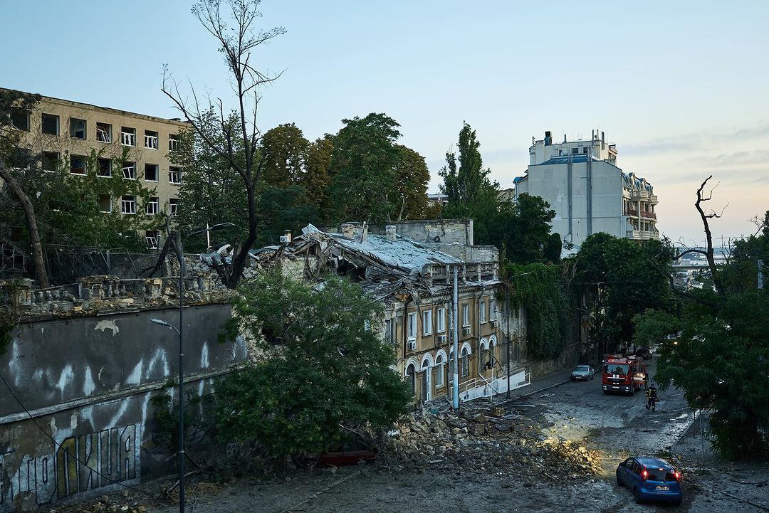 Наслідки обстрілу Одеси. Фото: Костянтин Ліберов