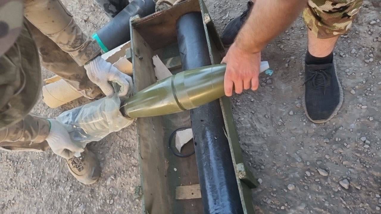 Артилерійські міни 120ER виробництва М’янми на озброєнні російських військових. Липень 2023. Фото: Ukraine Weapons Tracker