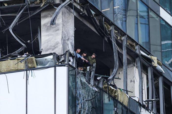 Разрушенные офисы в Москва-сити после ночной атаки БПЛА показали на фото