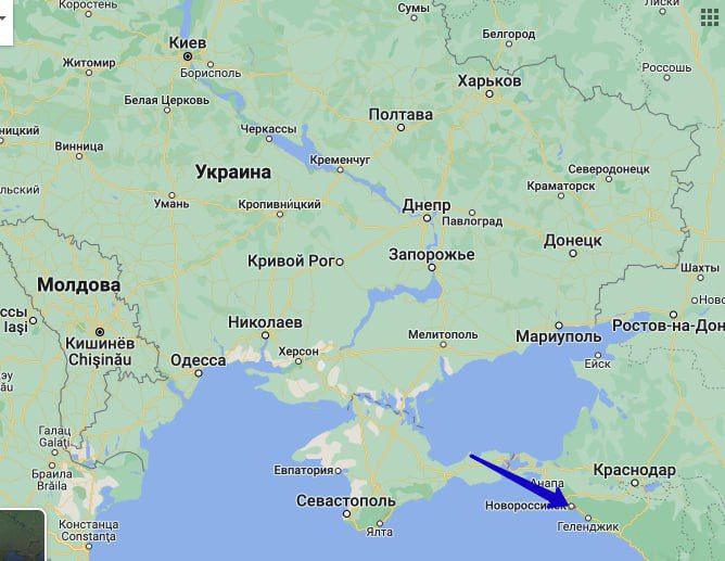 Морські дрони атакували базу вмф росії в новоросійську. Фото: Telegram-канал ASTRA