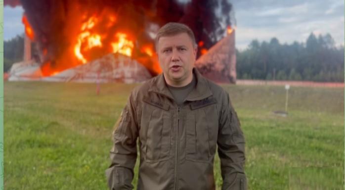 Нафтобазу на Рівненщині вночі знищили безпілотники рф