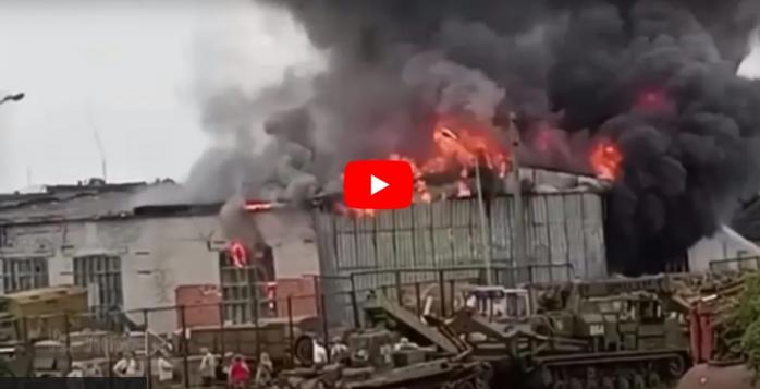 В Ставропольском крае рф горела военная часть