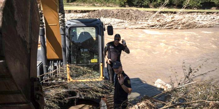 Словения пострадала от масштабных наводнений, фото: ГСЧС