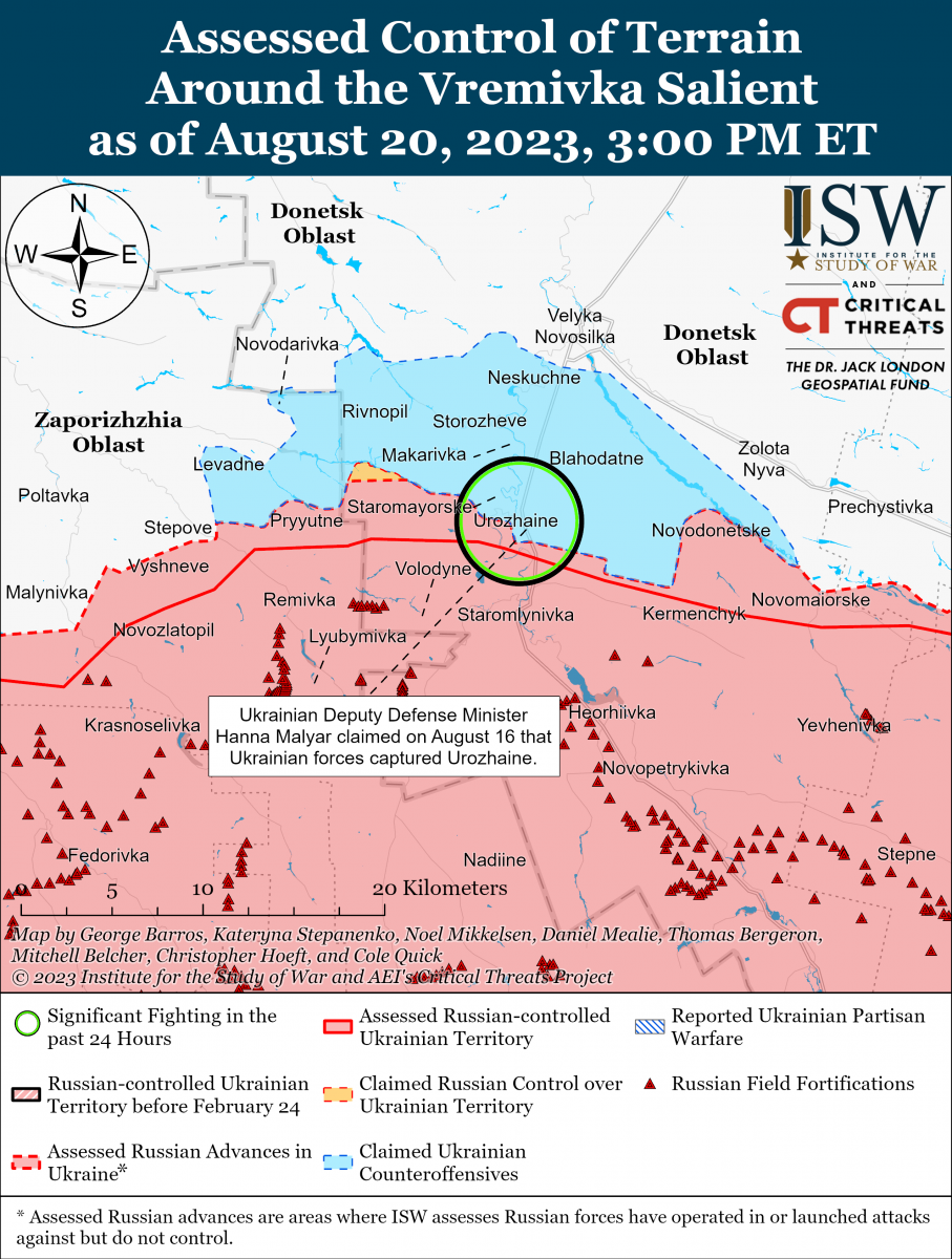 Бойові дії на Півдні. Карта: ISW