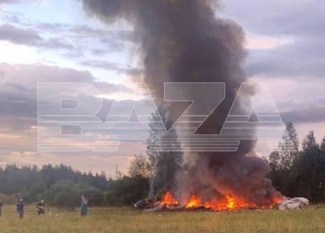 Росавиация сообщила, что в списках пассажиров упавшего возле Твери самолета был Пригожин