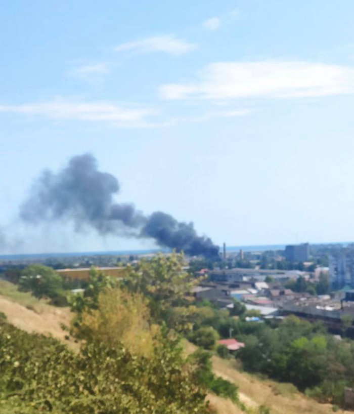 Пожежа у Бердянську, фото: Іван Федоров