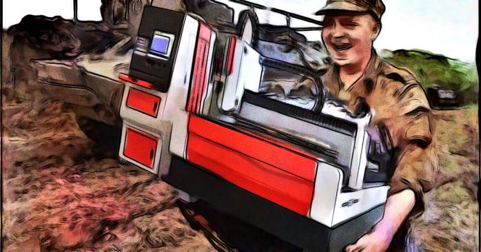 Россияне разграбили завод в Токмаке