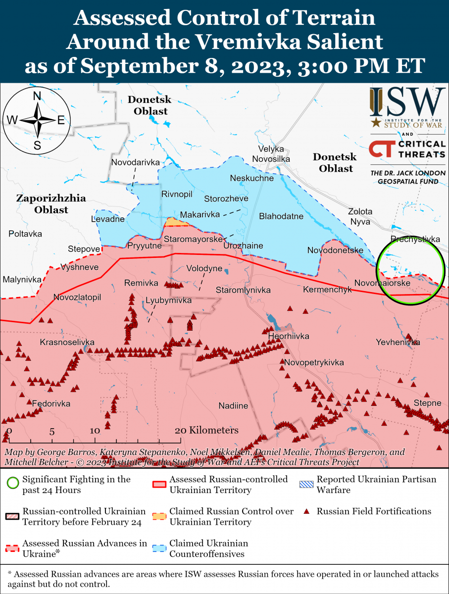 Бої на півдні, карта - ISW