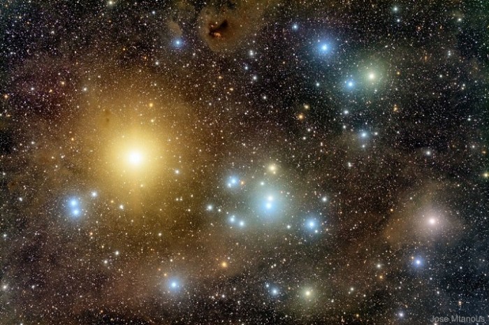 Зображення зоряного скупчення Гіади, фото: Університет Барселони