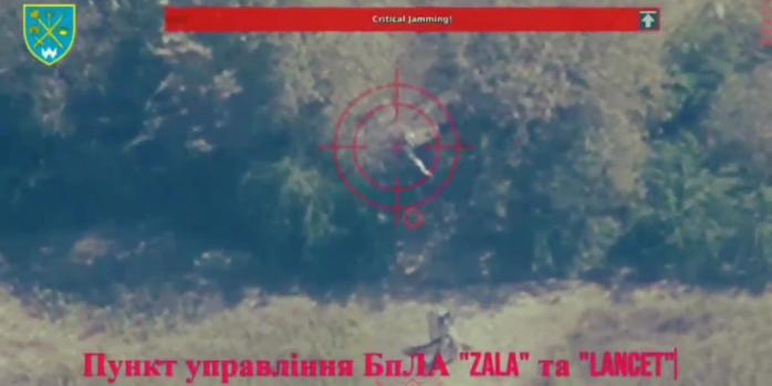Знищення пункту управління дронами, скріншот відео