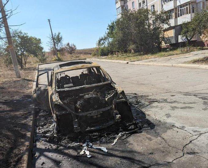 В машину шведских журналистов попал дрон на Запорожье