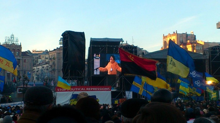 Ніна Матвієнко на Євромайдані, фото: Wikimedia Commons