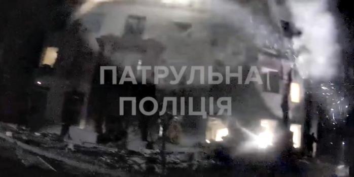 Последствия российского ракетного удара по Запорожью, скриншот видео