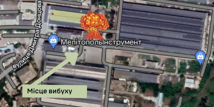 В результате взрыва в штабе оккупантов в Мелитополе уничтожены офицеры рф, инфографика: ГУР