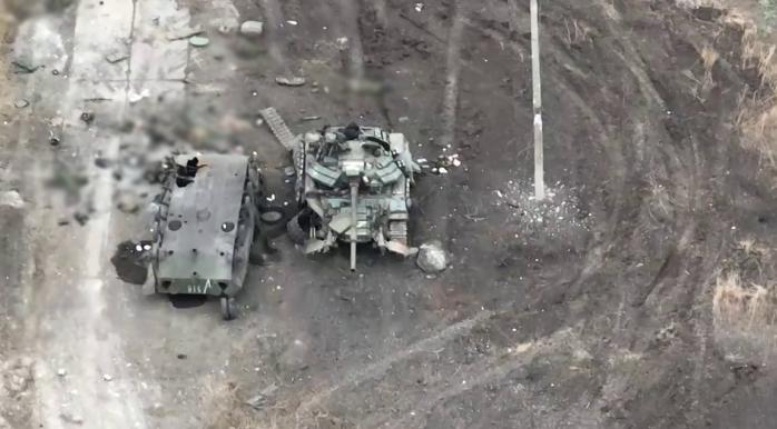 Неудачную атаку с потерей танков россиянами показали бойцы 110 бригады – бои за Авдеевку