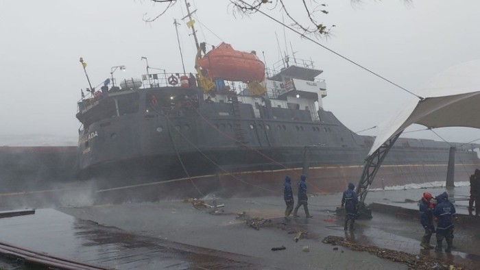 Суховантаж Pallada постраждав через шторм у Чорному морі, фото: TRT Haber