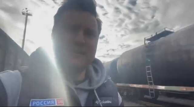 Кадр із сюжета Максудова про пожежу у Шахтарську, фото: «Антикор»