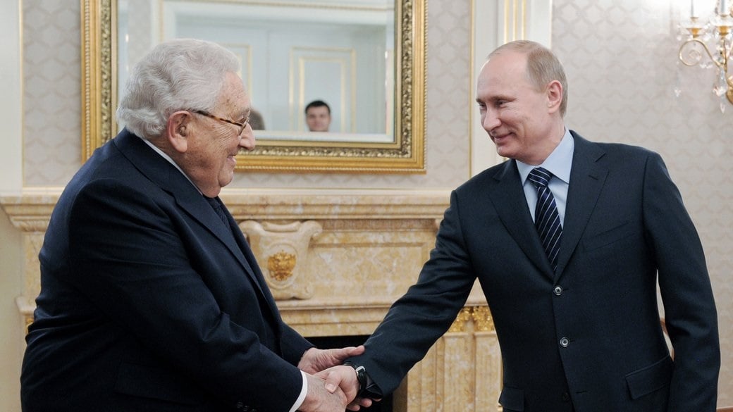 Генрі Кіссінджер і Володимир Путін, 2012 рік. Фото: АР