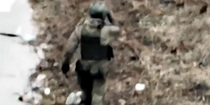 Уничтожение российского захватчика, скриншот видео