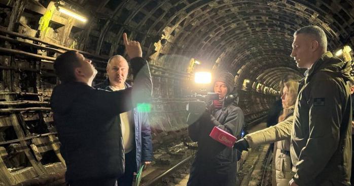 Прокуратура начала расследовать подтопление метро в Киеве. Фото: Кличко у Telegram