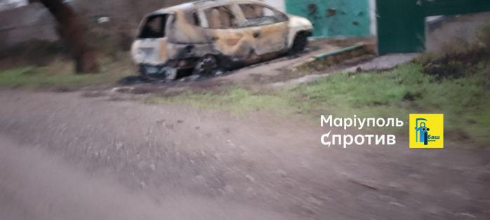  В Мариуполе взорвали авто офицера армии рф