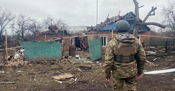 Последствия обстрела Донецкой области. Фото: МВД