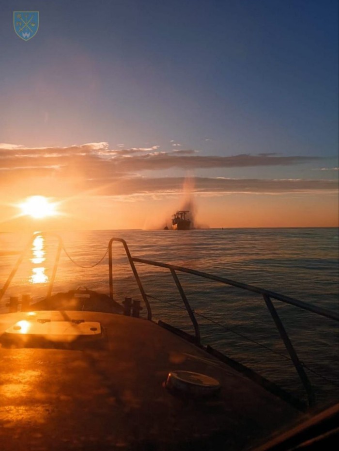 Цивільне судно під прапором Панами підірвалося на ворожій міні у Чорному морі, фото: Сили оборони півдня України