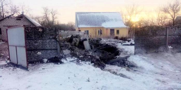 На Полтавщині російська ракета впала на подвір’я приватного будинку, фото: Філіп Пронін