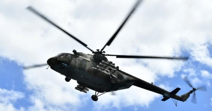 Російський військовий вертоліт знеструмив частину Брянської області. Фото: 