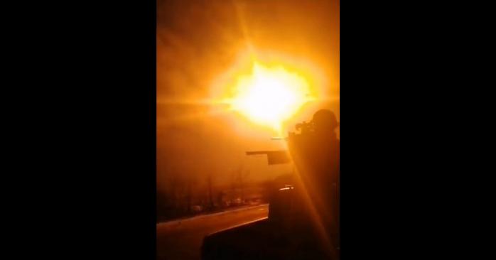 Знищення російської ракети, скріншот відео
