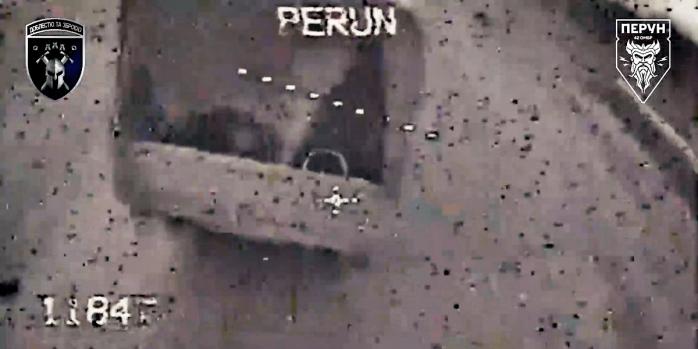 Знищення російських вантажівок, скріншот відео
