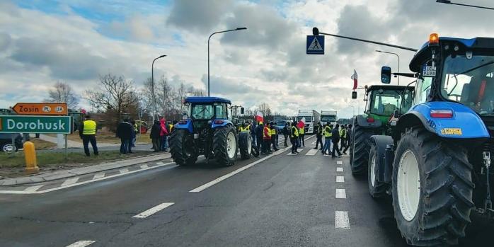 Польські фермери поновили блокування кордону, фото: GalInfo