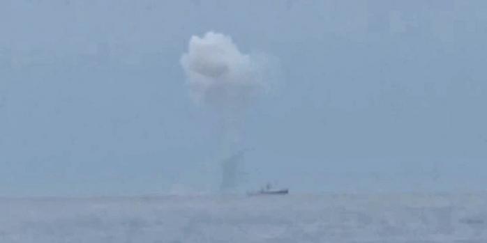 Взрыв в Черном море, видео скриншот