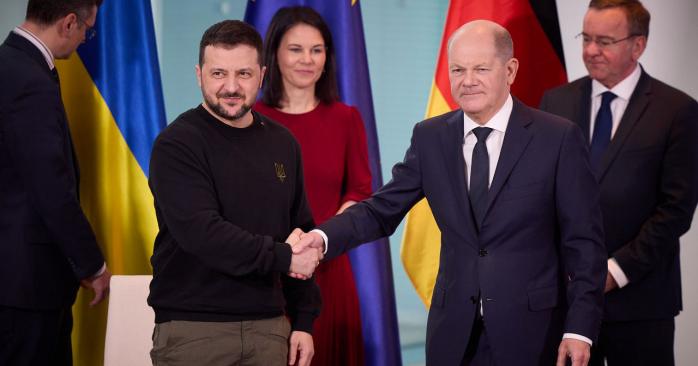 Україна та Німеччина підписали безпекову угоду. Фото: Олаф Шольц у соцмережах