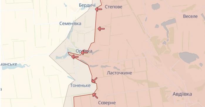 Оперативная ситуация в Авдеевском направлении стабилизируется. Карта: DeepState