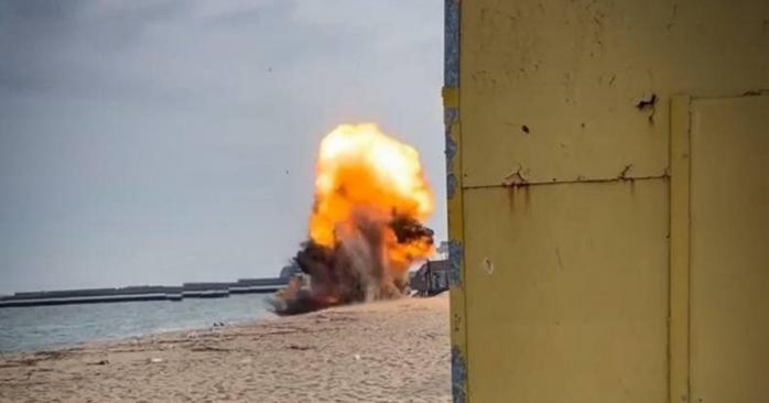 Захисники України знищили міну на Одещині, фото: Сили оборони півдня України