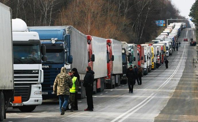 Забастовка на границе - поляки будут пропускать 12 автомобилей дважды в сутки