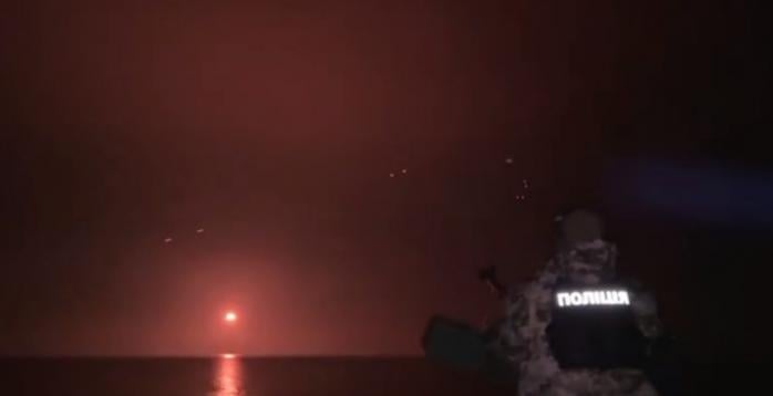 Знищення російського «шахеда», скріншот відео