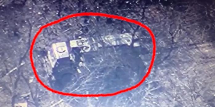 Знищення російського комплексу РЕБ, скріншот відео