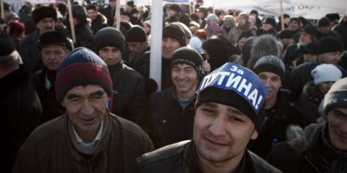 Рашисты массово завозили на ВОТ рабочих из Центральной Азии, фото: LiveJournal
