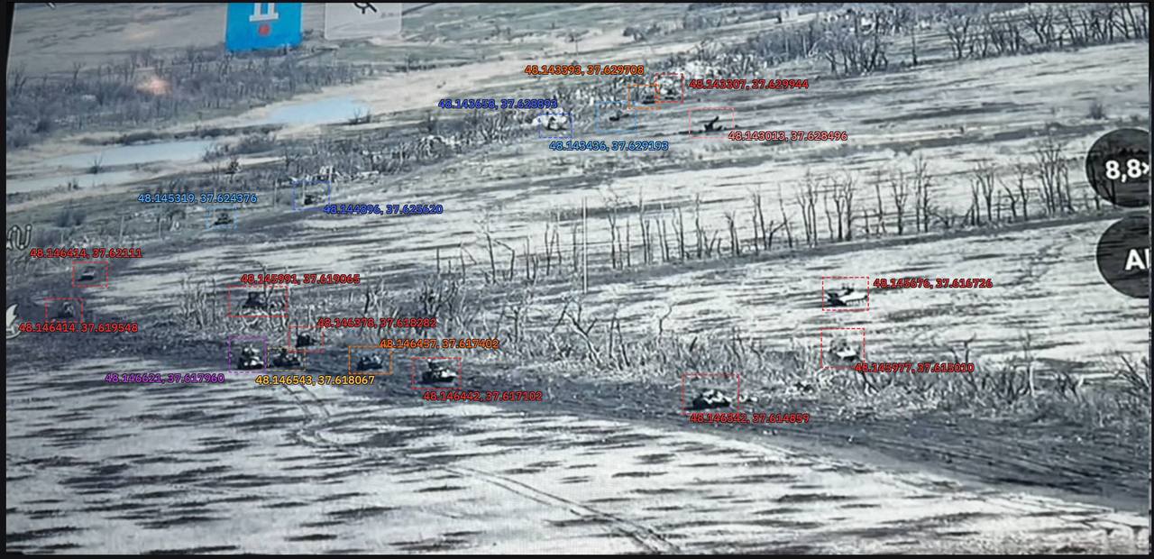 Армія рф втратила велику кількість танків та БМП під Авдіївкою. Фото: Telegram-канали