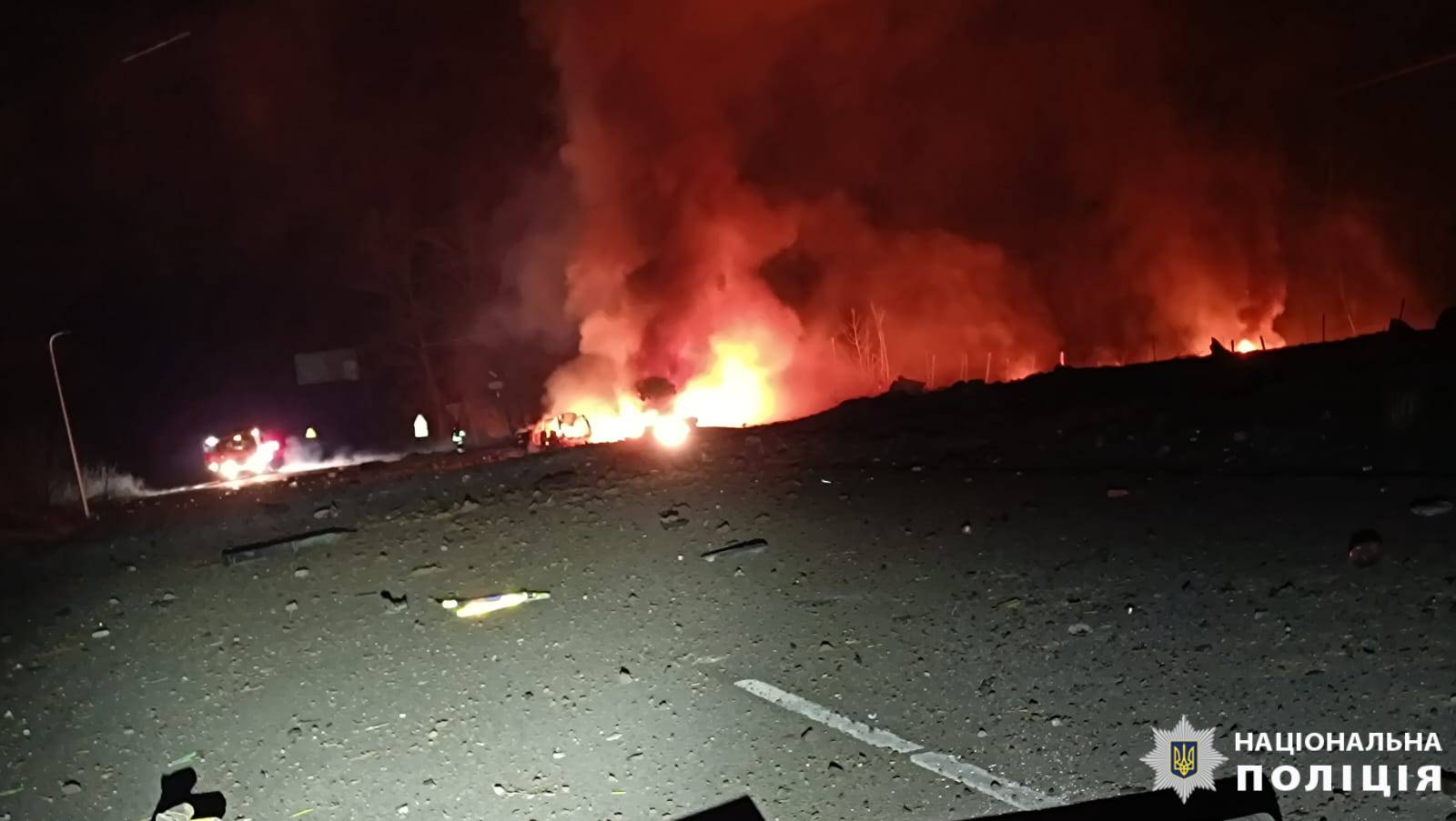 Наслідки обстрілу Харкова. Фото: Національна поліція України