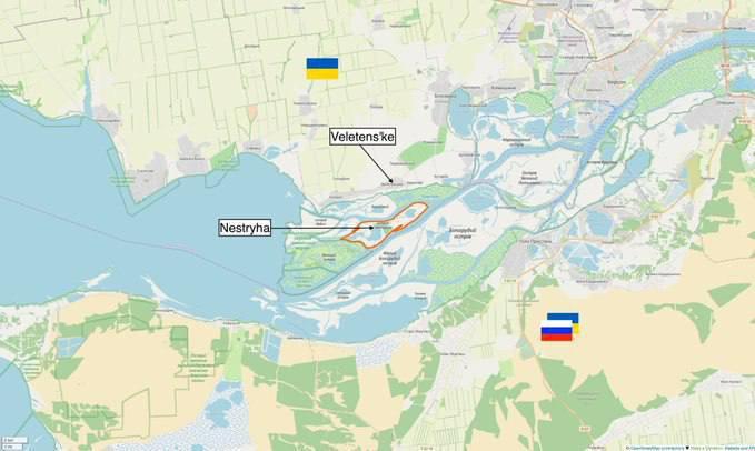 ВСУ освободили остров Нестрига в Херсонской области. Фото: