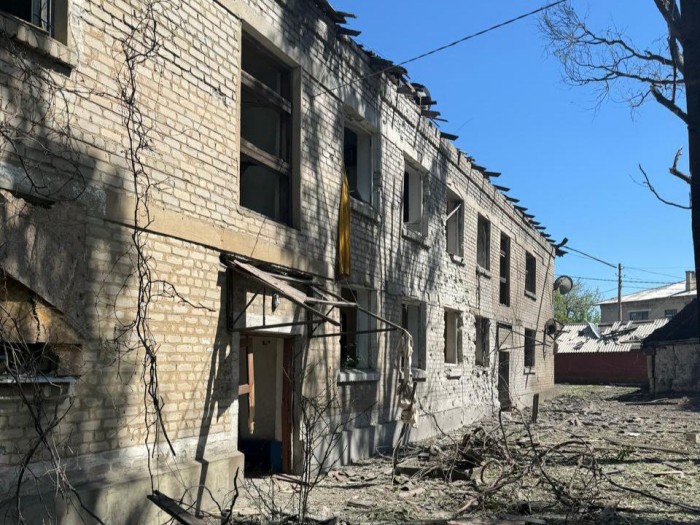 Наслідки російського обстрілу Гірника, фото: Донецька ОВА