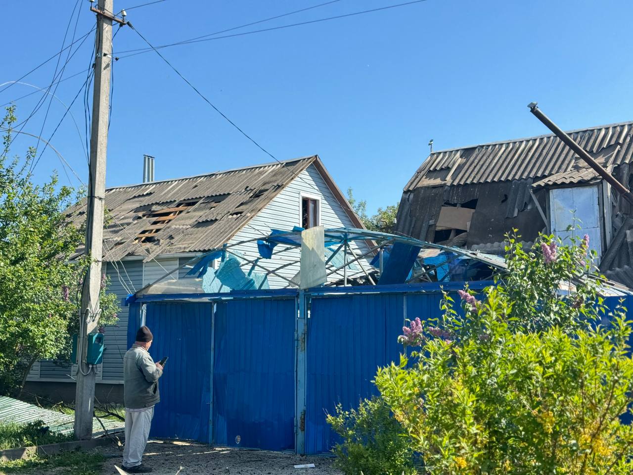 Руйнування у Бєлгороді. Фото: місцеві пабліки