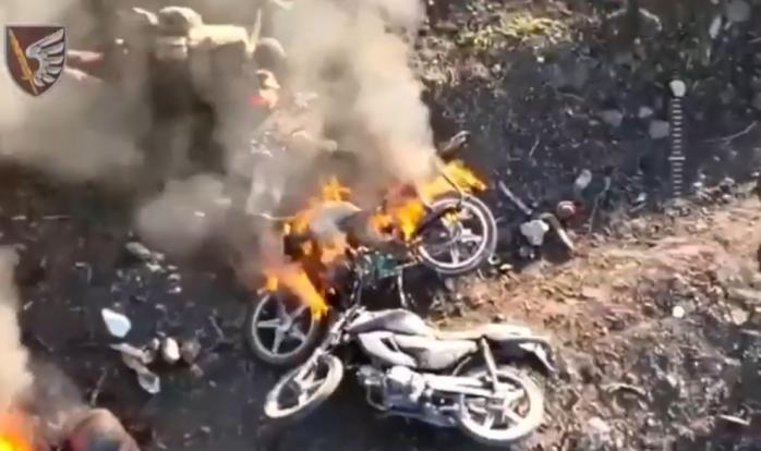 Десантники ВСУ ликвидировали группу оккупантов на мотоциклах. Фото: